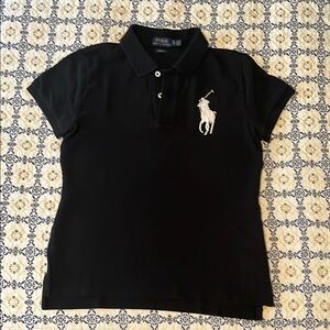 Ralph Lauren Black Skinny Fit Polo